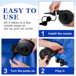 6 9 12 Pcs Inflatable Bean Bag Chairs For Adults With Electric Air Pump, Blow Up Couch Folding Portable Inflatable Couch Lazy Sofa For Outdoor Movie Night Camping(Dark Blue,6 Pcs)