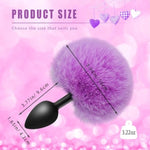 Rabbit Tail Anal Plug,Silicone Butt Plug,Anal Sex Toys For Men,Women,Plug Anal For Couples,Butt Plugs For Cospaly (Large)