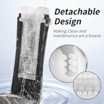 Vibrating Male Masturbator Squeezable Pocket Pussy, Male Sex Toys Penis Pump 9 Vibration Mens Sex Toys With 3D Realistic Textured, Masturbation Cup With 6.3" Depth Blowjob Toy For Men