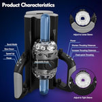 Sex Toy For Men Male Masturbator - Sex Toys Pocket Pussy With 12Cm Thrusting Distance?Male Sex Toys Penis Pump Male Stroker Hands Free Masturbators With Phone Stand & Foldable Handle, Blowjob Machine