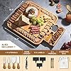Charcuterie Board Gift Set - Bamboo Cheese Board and Charcuterie Boards Set - Housewarming Gifts New Home, Wedding Gifts for Couples 2025, Bridal Shower Gift, Birthday Gifts for Women