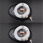 Male Chastity Penis Cage Chastity Device Cock Cage Penis Bondage Fully Restraint Bowl Device Plastic Men'S Virginity Lock 2 Sizes Ring (Black)