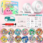 Nano Tape Bubble Kit, Toys For Girls, Diy Craft Kit, Cool Stuff For Girls, Cute Stuff, Cool Things For Kids, Boys,Gift For 4, 5, 6, 7, 8, 9, 10, 11, 12 Years Old Kids, 2Pcs (2"&1.2")