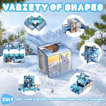 2 In 1 Magic Cube Set, Fidget Toy For Kids Adults, Yoshimoto Cube For Ages 8-12, Arctic/Antarctic Animals Puzzle Cube Fun Toy For Boys Girls (Polar Series)