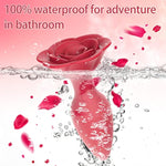 Rose Anal Plug Silicone Butt Plug For Women Pleasure, Beginner Anal Toys Training Butt Plug Anal Flower Sex Toys Cute Butt Plug Starter Kit Anal Sex Toy For Her (Red)