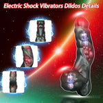 7.4”Big Monster Thrusting Dildo Adult Sex Toy,10 Powerful Heating Vibration For Stimulating Anal Prostate Massager G Spot Clitoris Sex Wand Homosexual For Women Couples Man Lesbian Pleasure(Red)