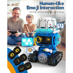 5 In 1 Stem Robot Building Toys For Boys Age 8-13, 494Pcs Remote & App-Controlled Set Educational Coding Toy, Kids Diy Sound & Light Interactive Science Sets, Gift For Boys Girls 10-12