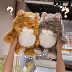 12 In Cat Plush Toy Orange Tabby Cat Pillow For Boys And Girls' Birthdays