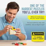 Unsolvable Puzzle Cube | Hardest Brain Teaser Puzzle In The World For Adults - Small, Unique & Difficult 3D Puzzle Cube For Adults (Original) - 32 Pieces