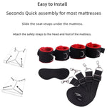 Bed Bondage Restraints Set For Couples With Wrist And Ankle Strap Blindfold Bdsm Under The Bed Restraints Ankle And Wrist Restraints Sm Bondage Gear & Accessories For Beginners And Couples
