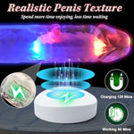 7 Inch Clear Glowing Dildo Vibrator With Suction Cup, Adult Sex Toy For Women With 10 Vibrating Modes, Remote Control, Realistic Dildos Vibrators For Men, Gay Sex Toys For G-Spot Anal Vagina