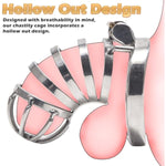 Male Chastity Cage Sex Toys Cock Cage, Metal Chastity Devices With 1.97 Inch Size Ring And Invisible Lock For Men Penis Exercise And Abstinence, Sex Toys For Men