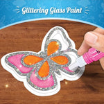 DIY Jelly Stickers Set - 10 Reusable Stickers, Art Kit with Flowers and Butterflies Designs