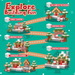 Magnetic Blocks, 150Pcs Magnetic Building Block Cubes, Stem Montessori Sensory Toys For Kids Boys Girls Ages 3 4 5 6 7 8 9 10 (Christmas Version)