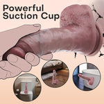 6 Inch Girth Realistic Dildo Soft Feel Like Real Skin,Thick Dildos With Liquid Silicone And Strong Suction Cup, Lifelike Fat Penis For G Spot And Anal Play, Adult Sex Toys For Women Men