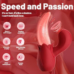 Suction Vibrator, Rabbit Vibrator, Tongue Toy For Women For Clit G Spot Vibrator Stimulation, 10 Sucking & 10 Tongue Licking & Vibrating Adult Toys, Women Couple Play Sex Toys
