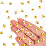 200Pcs Mini Resin Bees for Decoration, Tiny Animal Miniatures Things