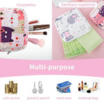 3-Pack Sanitary Napkin Storage Pouch, Cotton Menstrual Cup Holder, Portable Period Kit Bag for Women & Teen Girls