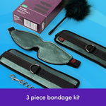 Bondage Boutique BDSM Kit for Couples, 3 Piece Set