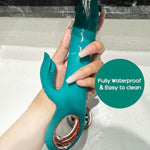 Thrusting Vibrator Dildo Sex Toys For Women- Realistic Dildos G Spot Anal Stimulation With 10 Powerful Vibration 10 Thrust Modes, Rabbit Vibrators Adult Toys For Women And Couple, Green