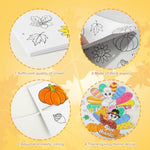 24 Pcs Color Your Own Turkey Crowns, Thanksgiving Paper Hat Craft for Kids