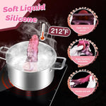 Monster Penis Sleeve Cock Sleeve With Penis Ring, Reusable Penis Extender Male Sex Toys Enhance Male Endurance, Elastic Silicone Penis Pump To Enlarge Prolong For Men & Couples,Red