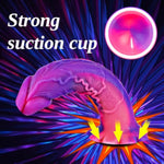 Silicone Realistic Strap On Fantasy Dildo, Wearable Strapon Harness With 3 Pcs Monster Anal Dildo With Suction Cup Lesbian Toy, 7 Inch 8 Inch 9 Inch Beginner Purple Dildos Sex Toy For Women Couples