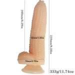 G-Spot Bumps Dildo With 3Xlr Connector For Sex Machine Thrusting Vegetable Penis Big Cock Adult Sex Toy For Vaginal & Anal Stimulation(Flesh)