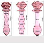 Transparent Glass Dildo For Women, Crystal Masturbator Adult Products G-Spot Pleasure Anal Butt Plug For Men Or Couple