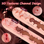 3 In 1 Male Masturbator Adult Sex Toys - 3D Textured Pocket Pussy Male Sex Toys For Men With Soft Mouth Realistic Vagina And Tight Anus, Stroker Blowjob Deep Throat Sex Doll For Man Masturbation