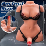 20LB Shemale Sex Doll Torso with Vibrating & Thrusting Dildo