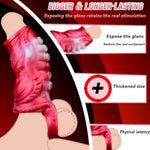 Penis Ring Silicone Sleeve 5.5 Inch Octopus Animal With Stem Enhancer Enhances Erection Enlarges Penis For Men And Women Sex Toys (Red)