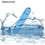 Powerful Bullet Vibrator With 10 Modes, Portable Mini Pocket Vagina Stimulator, Waterproof Super-Strong Adult Sex Toys For Women With Discreet Package (Blue)