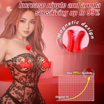 Nipple Vibrator Adult Sex Toys, Bdsm Nipple Toy Neck-Hanging Vibrating Magnetic Nipple Clamps With 9 Vibration Modes, Women Sex Toys For Nipples Clitoris Anal Sex, Couple Sex Novelties & Games