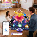 Dance Mat Toys For 3-12 Year Old Girls & Boys, Dance Mats With Light Up 8-Buttons & Wireless Bluetooth, Music Dance Toy With 5 Modes Game, Birthday Xmas Gifts For 3 4 5 6 7 8 9 10+ Year Old Girls Boys