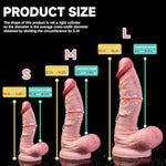 Realistic Silicone Suction Cup Dildo For Hands-Free Play & G-Spot Stimulation - Body Safe Adult Sex Toy For Couples Men Women - Vivid Thrill