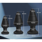 Silicone Anal Plug Set 3 Pcs, Silicone Jeweled Anal Butt Plugs Anal Training Sex Anal Toys