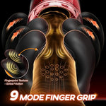 Male Masturbator Sex Toys 360° Licking & Clamping Glans Vibrator