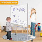 36 x 24 Inch Mobile Magnetic Whiteboard with Adjustable Stand