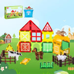 Magnetic Tiles Farm,Animal Magnet Toys For Toddlers-Kids Magnetic Building Blocks Stem Toys For Ages 3-8,Constrution Sets Educational-Coolest Xmas Birthday Gifts For Boys And Girls.