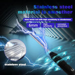 Vibrator Stainless Steel Urethral Catheter Urethral Sounds Metal Penis Plug Dilator Masturbation Urethral Plug Exercise Expanding Massage Props Rod
