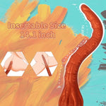 Tentacle Dildo Super Long Butt Plug Thin Dildos - 17.7" Fantasy Dildo Anal Plug With Strong Suction Cup For Hands-Free Play, Utral Soft Silicone Huge Dildo Adult Sex Toys For Men Women Couple