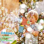 2 Pack Bubble Gun For Kids, Automatic Bubble Blower With Light, Bubble Toys For Party Favor, Carnival Prizes, Wedding, Themed Birthday