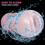 Single Vaginal Channel Pink Male Masturbator Pocket Masturbation Sleeve, Animal Reusable Male Masturbation Cup Sucking Adult Sex Toy, Pink Penis Simulation Blowjob Machine Stroker(6145)