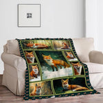 Fox Blanket, Wild Animal Throw Blanket, Foxs Blankets, Fox Gifts, Animals Stuff Fleece Flannel Plush For Women Men Boys Girls Lover Adults Soft Bedding For Sofa Bed Office Home Decor 50"X40"