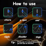 Electric Shock Stick With 9 Levels Electric Wand Massage Stick Bdsm Sm Sex Things For Couples Kinky Clitoris Labia Anal Breast Electrical Shocker Electrical Sm Slave Punishments Estim Sex Toys