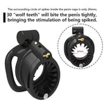 Male Bdsm Resin Chastity Device Breathable Cock Cage Upgraded 3D Cage With 4 Arc Rings Set With Spikes Feel The Pain, Cbt Chastity Cage Men Abstinence Penis Bondage Sm Extreme Fetish Sex Toy