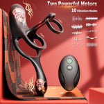 Sex Toys Vibrating Cock Ring For Men, Penis Ring Sleeve With Clitoral G Spot Anal Perineum Massager, Male Couples Penis Extender Vibrator Dildo With 10 Vibrations, Remote Control Adult Sex Toy & Games