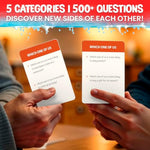 Couples Conversation Games For Date Night - Fun Cards With 500+ Questions - Perfect Icebreaker For Adults & Date Night Games For New Or Married Couples - Premium Version