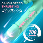Thrusting Dildo Vibrator For Beginner: G Spot Vibrator With 3 High Speed Thrusting 10 Vibrating 10 Tapping Modes For Womens, Sex Toys For Clitoral Nipple Stimulation, Adult Sex Toy